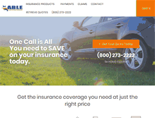 Tablet Screenshot of ableautoinsurance.com